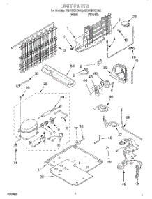 04 - Unit parts for Whirlpool Refrigerator ET21GKXGW00 from AppliancePartsPros.com