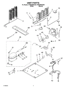 04 - Unit parts for Whirlpool Refrigerator ET8RHMXKT02 from AppliancePartsPros.com