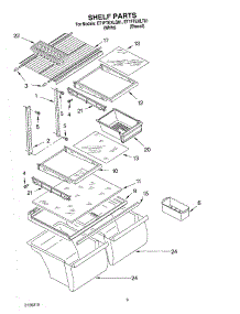 05 - Shelf, Optional parts for Whirlpool Refrigerator ET1FTEXLT01 from AppliancePartsPros.com