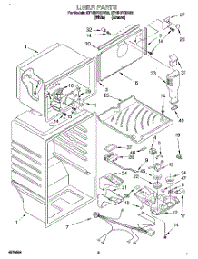 03 - Liner parts for Whirlpool Refrigerator ET18HPXDW00 from AppliancePartsPros.com