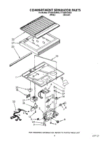 03 - Compartment Separator parts for Whirlpool Refrigerator ET18UKXAW00 from AppliancePartsPros.com