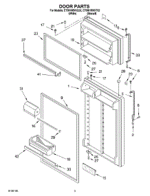 02 - Door parts for Whirlpool Refrigerator ET8NHMXKT02 from AppliancePartsPros.com