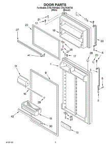 02 - Door parts for Whirlpool Refrigerator ET8LFKXKQ02 from AppliancePartsPros.com