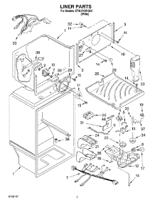 03 - Liner parts for Whirlpool Refrigerator ET9LFKXKQ02 from AppliancePartsPros.com