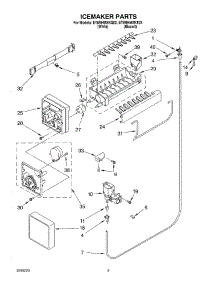 05 - Ice Maker, Optional parts for Whirlpool Refrigerator ET8RHMXKQ02 from AppliancePartsPros.com
