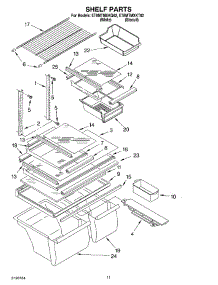 06 - Shelf, Optional parts for Whirlpool Refrigerator ET8MTMXKT02 from AppliancePartsPros.com
