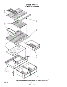 05 - Shelf parts for Whirlpool Refrigerator ET18CKXMWR0 from AppliancePartsPros.com