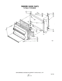 06 - Freezer Door parts for Whirlpool Refrigerator ET18CKXMWR0 from AppliancePartsPros.com