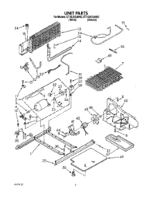 06 - Unit parts for Whirlpool Refrigerator ET18UKXAW00 from AppliancePartsPros.com