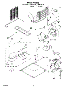 04 - Unit parts for Whirlpool Refrigerator ET1MTEXLQ01 from AppliancePartsPros.com