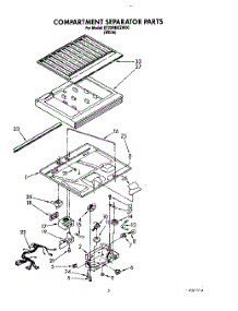 04 - Compartment Separator parts for Whirlpool Refrigerator ET22RMXZW00 from AppliancePartsPros.com