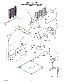04 - Unit parts for Whirlpool Refrigerator ET8NHMXKT02 from AppliancePartsPros.com