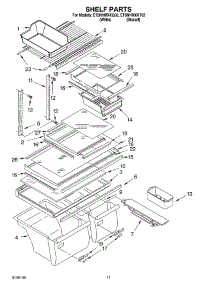 06 - Shelf, Optional parts for Whirlpool Refrigerator ET8NHMXKT02 from AppliancePartsPros.com