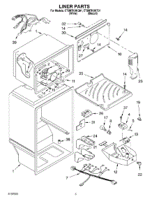 03 - Liner parts for Whirlpool Refrigerator ET8MTKXKT01 from AppliancePartsPros.com