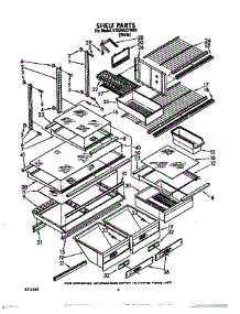 05 - Shelf, Optional parts for Whirlpool Refrigerator ET22RKXYW00 from AppliancePartsPros.com