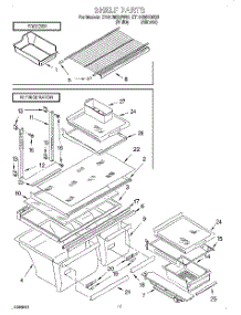 06 - Shelf, Lit / Optional parts for Whirlpool Refrigerator ET18UMXGN00 from AppliancePartsPros.com