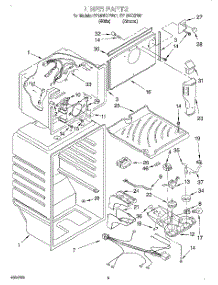 03 - Liner parts for Whirlpool Refrigerator ET19RKXFW01 from AppliancePartsPros.com