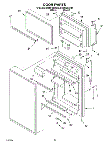 02 - Door parts for Whirlpool Refrigerator ET8MTMXKQ02 from AppliancePartsPros.com