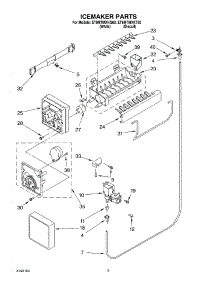 05 - Ice Maker parts for Whirlpool Refrigerator ET8MTMXKQ02 from AppliancePartsPros.com