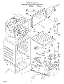 03 - Liner parts for Whirlpool Refrigerator ET21GKXGN00 from AppliancePartsPros.com