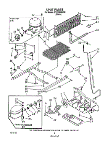06 - Unit parts for Whirlpool Refrigerator ET22RKXXW00 from AppliancePartsPros.com