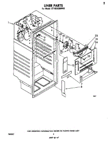 Liner parts for Whirlpool Refrigerator ET18CKXMWR2 from AppliancePartsPros.com