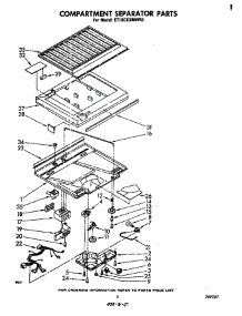 Compartment Separator parts for Whirlpool Refrigerator ET18CKXMWR2 from AppliancePartsPros.com