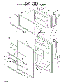 02 - Door parts for Whirlpool Refrigerator ET8WTKXKB02 from AppliancePartsPros.com