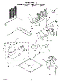 05 - Unit parts for Whirlpool Refrigerator GT9SHTXLQ01 from AppliancePartsPros.com