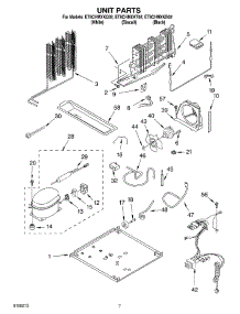 04 - Unit parts for Whirlpool Refrigerator ET8CHMXKB02 from AppliancePartsPros.com