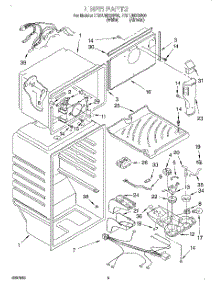 03 - Liner parts for Whirlpool Refrigerator ET21UMXGN00 from AppliancePartsPros.com
