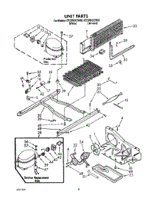 06 - Unit parts for Whirlpool Refrigerator ET22RKXZW00 from AppliancePartsPros.com