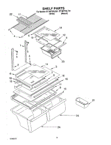 05 - Shelf, Optional parts for Whirlpool Refrigerator ET1MTEXLT01 from AppliancePartsPros.com