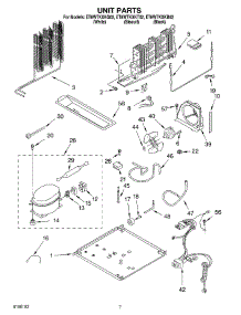 04 - Unit parts for Whirlpool Refrigerator ET8WTKXKT02 from AppliancePartsPros.com