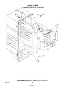 03 - Liner parts for Whirlpool Refrigerator ET14JMXWN00 from AppliancePartsPros.com