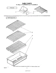 08 - Shelf parts for Whirlpool Refrigerator ET14JMXMWR1 from AppliancePartsPros.com