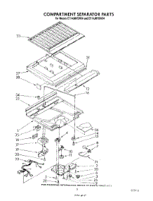 04 - Compartment Separator parts for Whirlpool Refrigerator ET14JMXSW04 from AppliancePartsPros.com