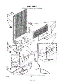 06 - Unit parts for Whirlpool Refrigerator ET14JMXSW01 from AppliancePartsPros.com