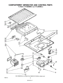 05 - Compartment Separator And Control parts for Whirlpool Refrigerator ET14JMXMWR3 from AppliancePartsPros.com