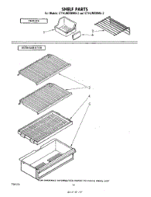 08 - Shelf parts for Whirlpool Refrigerator ET14JMXMWR3 from AppliancePartsPros.com