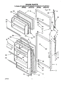02 - Door parts for Whirlpool Refrigerator ET14JMXAN10 from AppliancePartsPros.com