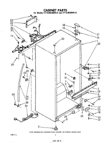 03 - Cabinet parts for Whirlpool Refrigerator ET14JMXMWR0 from AppliancePartsPros.com