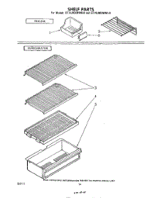 08 - Shelf parts for Whirlpool Refrigerator ET14JMXMWR0 from AppliancePartsPros.com