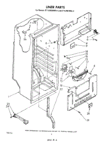 04 - Liner , Lit / Optional parts for Whirlpool Refrigerator ET14JMXMWR4 from AppliancePartsPros.com
