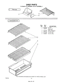 08 - Shelf parts for Whirlpool Refrigerator ET14JMXMWR4 from AppliancePartsPros.com