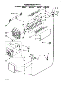 05 - Icemaker parts for Whirlpool Refrigerator ET14JMYAN10 from AppliancePartsPros.com