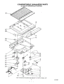 04 - Compartment Separator parts for Whirlpool Refrigerator ET14JMXSW05 from AppliancePartsPros.com