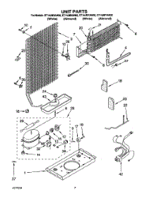 04 - Unit parts for Whirlpool Refrigerator ET14JMXAW02 from AppliancePartsPros.com