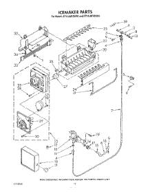 09 - Icemaker , Lit / Optional parts for Whirlpool Refrigerator ET14JMXSW05 from AppliancePartsPros.com