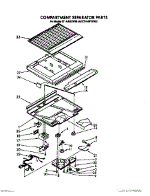04 - Compartment Separator parts for Whirlpool Refrigerator ET14JMXXW00 from AppliancePartsPros.com